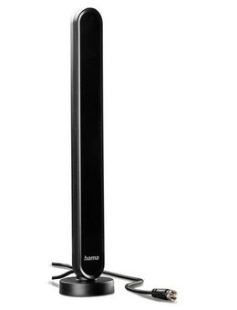 Hama Antenne für DAB+, DAB, UKW (aktiv, 30dB Verstärkung) Innenantenne (DAB+, für Innenbereich, Verstärkung: 30 dB), Zimmerantenne