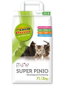 Super Pinio Katzenstreu Natural - Sparpaket: 2 x 7 l (ca. 6 kg)