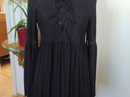 NEU Bluse Hemd Spitze Kleid Sommerkleid 38 M schwarz Tunika - Haan