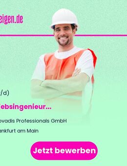 Betriebsingenieur (m/w/d) - Frankfurt (Main)