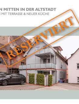 ***RESERVIERT*** Wohlfühlen mitten in der Altstadt – 3-Zimmer-Traum mit Terrasse & neuer Küche - Pfullendorf