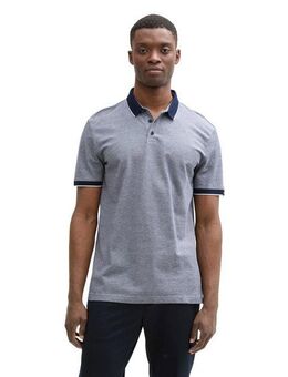 TOM TAILOR Denim Poloshirt mit Kontrastdetails