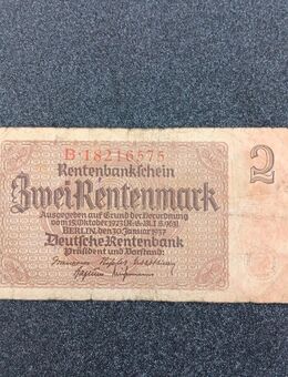 2 Rentenmark Ausgabe 1937 - Kolkwitz