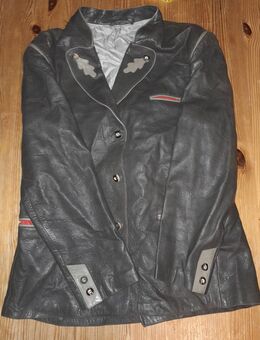 Graue Trachtenlederjacke gut erhalten. Gr. L ca. Länge ca. 72cm - Nürnberg