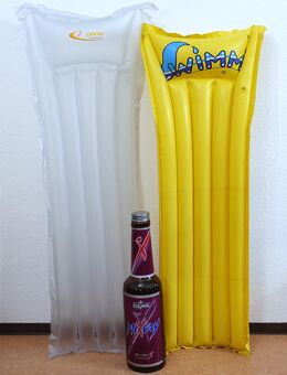 Mixery Flasche aufblasbar (neu) + 2x Luftmatratze (1x neu) - Dresden