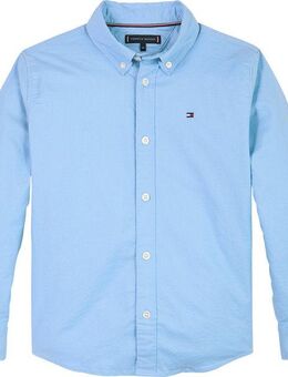 Tommy Hilfiger Langarmhemd FLAG OXFORD SHIRT LS mit Logostickerei