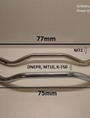 (364) M72 K750 Dnepr MT Ural Lenker verchromt in 44328