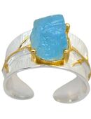 Aquamarin Schutzring in 36355