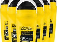 L'ORÉAL PARIS MEN EXPERT Deo-Roller Deo Roll-on Invincible Sport, Packung, 6-tlg., mit hoher Zuverlässigkeit
