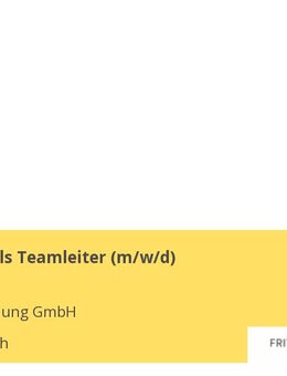 Architekt als Teamleiter (m/w/d) - Bad Urach