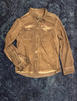 Vintage Rokker Work Shirt Arbeiterhemd braun schwerer Canvas XXXL - Köln