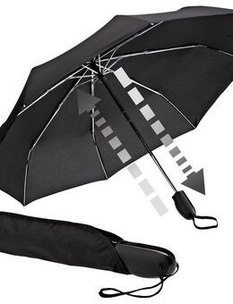 EuroSCHIRM® Taschenregenschirm Automatik 32S7, schwarz