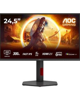 AOC Q25G4SR Gaming-Monitor (62,2 cm/25 ", 2560 x 1440 px, QHD, 0,3 ms Reaktionszeit, 300 Hz, Fast-IPS, neig, schwenk-, höhenverstellbar, Pivot)