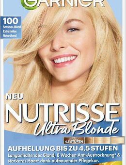 GARNIER Coloration Garnier Nutrisse Ultra Blonde, Packung, 3-tlg., mit pflegender Formel