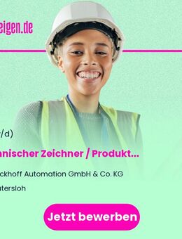 Technischer Zeichner / Produktdesigner (m/w/d) Mechatronische Systeme - Gütersloh