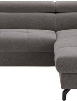 COTTA Ecksofa Aura L-Form, B: 260 cm, mit Bettfunktion, Bettkasten & Kopfteilverstellung