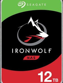 Seagate IronWolf HDD-NAS-Festplatte (12 TB) 3,5" 210 MB/S Lesegeschwindigkeit, Bulk, inkl. 3 Jahre Rescue Data Recovery Services
