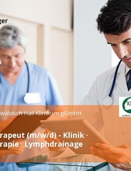 Physiotherapeut (m/w/d) - Klinik · Physiotherapie · Lymphdrainage - Crailsheim