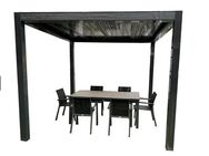 Pergola Pavillons Terrassendach 3x3m Anthrazit elektrisch - Hamminkeln