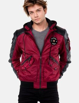 Cipo & Baxx Bomberjacke Jacke mit abnehmbarer Kapuze, CM-134