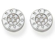 THOMAS SABO Paar Ohrstecker Classic Pavé Schwarz, Classic Pavé Weiß, H1547-051-11, H1547-051-14, mit Zirkonia (synth)