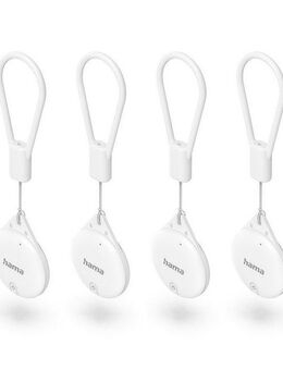 Hama Schlüsselfinder für Apple „Wo ist“-App (Bluetooth, Alarm, iOS, 4 St) GPS-Tracker (AirTag Alternative, Tracker)