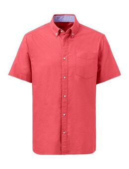 H.I.S Kurzarmhemd regular-fit mit Button-down-Kragen, reine Baumwolle
