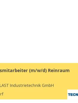 Produktionsmitarbeiter (w/m/d) Reinraum - Düsseldorf