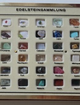 Kleine Edelsteinsammlung im Etui mit Begleitbuch - Sankt Leon-Rot