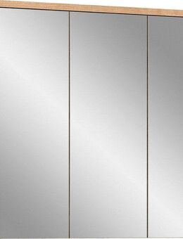 welltime Badezimmerspiegelschrank Dolo, Breite 80 cm, 3 Spiegeltüren, 9 Fächer, 6 Einlegeböden (1-St) Badmöbel, Badschrank, Schrank, Wandschrank, Bad, Badezimmer