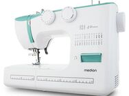 Medion® Freiarm-Nähmaschine MD 10689, 60 Stichmuster, 4 Schritte Knopfloch, 24 Programme, Rückwärtstaste, Automatische Einfädler, Doppelnadelfunktion, Nählicht