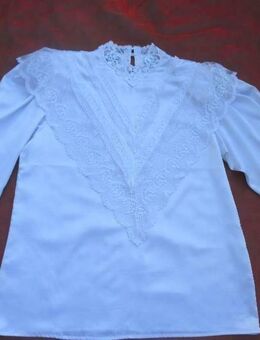 NEUw * Edel * ORIGINAL * Granny * VINTAGE * Lace Spitze * Tüll * Stickerei * Empiere * Bluse "Sonya Ratay" SAN ANDRÈ Gr. 40- 42/ M * weiß * - Riedlingen