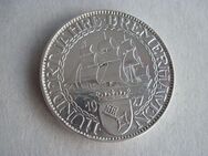 Alte Münze 3 Mark 1927 Jubiläum 100 Jahre Bremerhaven, 500er Silber, Weimarer Republik - Schwanewede