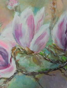 Acryl Bild "Magnolia" - Celle