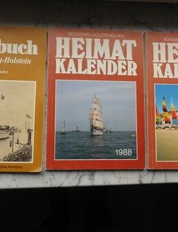 Jahrbuch für Schleswig-Holstein 1995 + Heimatkalender 1985+1988 zus. 5,- - Flensburg