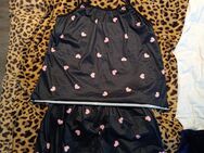 Zuckersüßes Pyjama Set in schwarz mit rosa Herzchen - Dortmund Alt-Scharnhorst