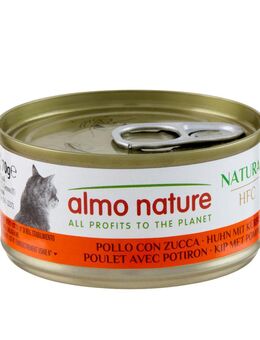 5 + 1 gratis! 6 x 70 g Almo Nature HFC - Huhn mit Kürbis