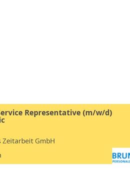 Customer Service Representative (w/m/d) IT-Elektronic - München