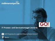 IT Prozess- und Servicemanager (m/w/d) - Bonn