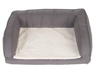 Orthopädisches Hundesofa grau - Größe XL: L 140 x B 80 x H 32 cm
