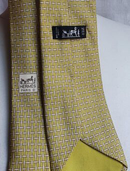 Hermes Krawatte/Schlips gelb mit Box - Duisburg