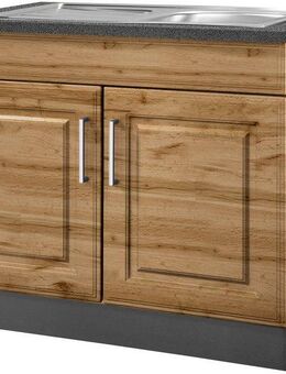 KOCHSTATION Spülenschrank KS-Stockholm hochwertige MDF-Fronten