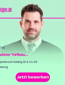 Kalkulator (m/w/d) Tiefbau - Duisburg