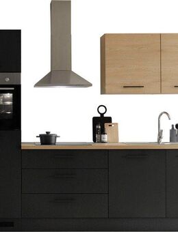 KOCHSTATION Küchenzeile KS-Malfi, Breite 260cm, wahlweise mit E-Geräten, Arbeitsplatte 38mm Stärke