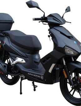 Alpha Motors Motorroller Mustang FI, 125 ccm, 85 km/h, Euro 5+, (Spar-Set, mit Topcase), mit USB-Anschluss