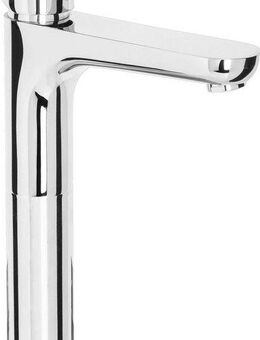 CORNAT Waschtischarmatur "Denia" - Verchromter Messingkörper - Hohe Auslaufhöhe Ohne Ablaufgarnitur / Wasserhahn fürs Bad / Waschbecken-Armatur