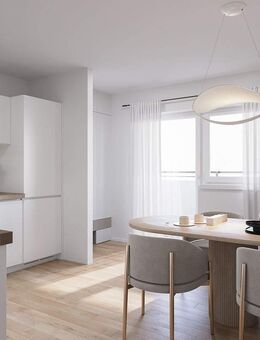 Erstbezug nach Kernsanierung 1-Zimmer-Wohnung mit Balkon und Einbauküche - Erlangen