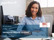 Sekretariat (m/w/d) Vorstand - Bad Staffelstein