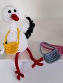 Eierwärmer Kantenhocker Storch Gutschein Geldgeschenk Geburt Taufe Baby in 26907