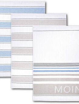 Dyckhoff Geschirrtuch Moin, (Set, 3-tlg), 100% Baumwolle, saugfähig, 50 x 70 cm